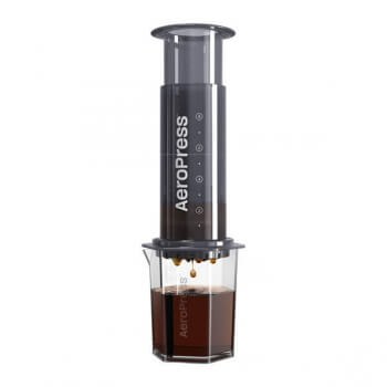 AeroPress Clear Coffee Maker & Flow Control Filter Cap Bundle