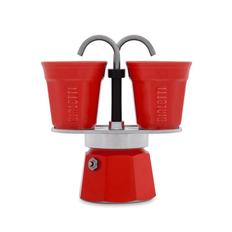 Bialetti 2 Cups Mini Express RED Stovetop Espresso Maker