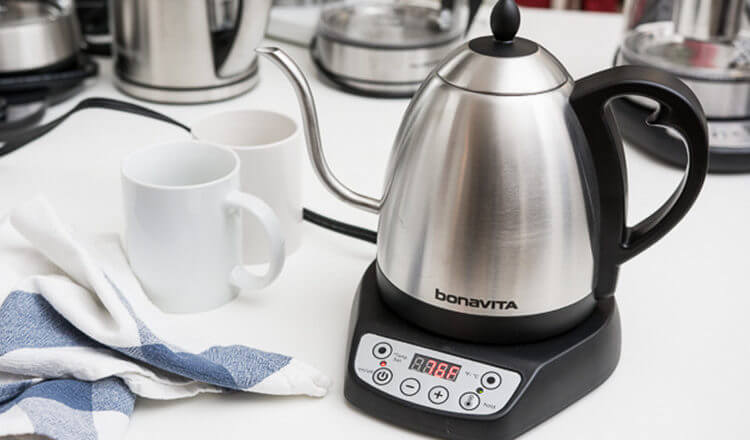 Bonavita 1L Digital Variable Temperature Gooseneck Electric Kettle for  Coffee Brew and Tea Precise Pour Control, 6 Preset Temps
