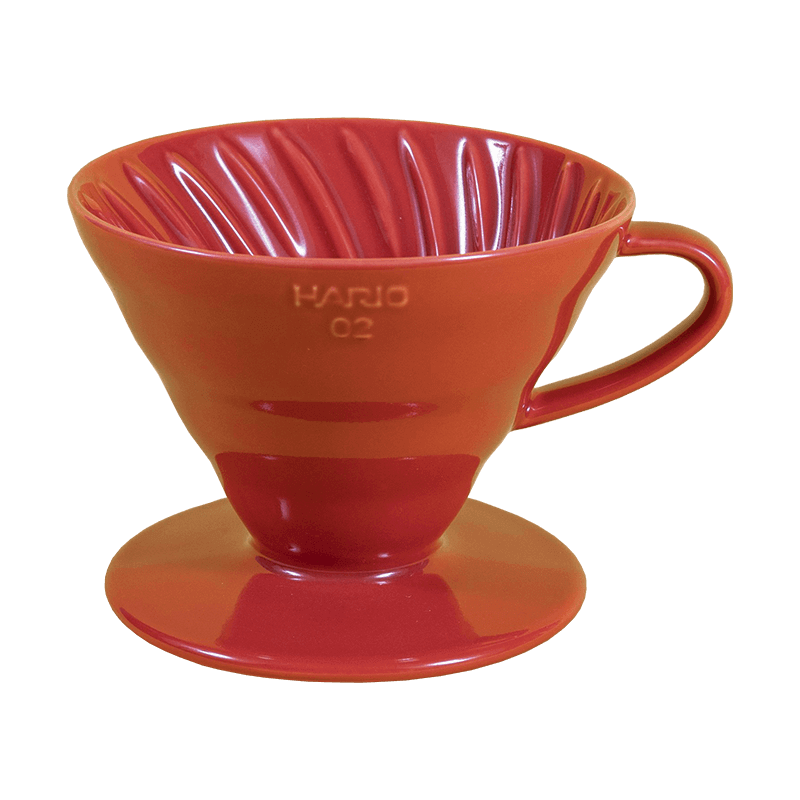 Hario V60 Coffee Dripper Glass Server Starter Set Red Pour Over Brew