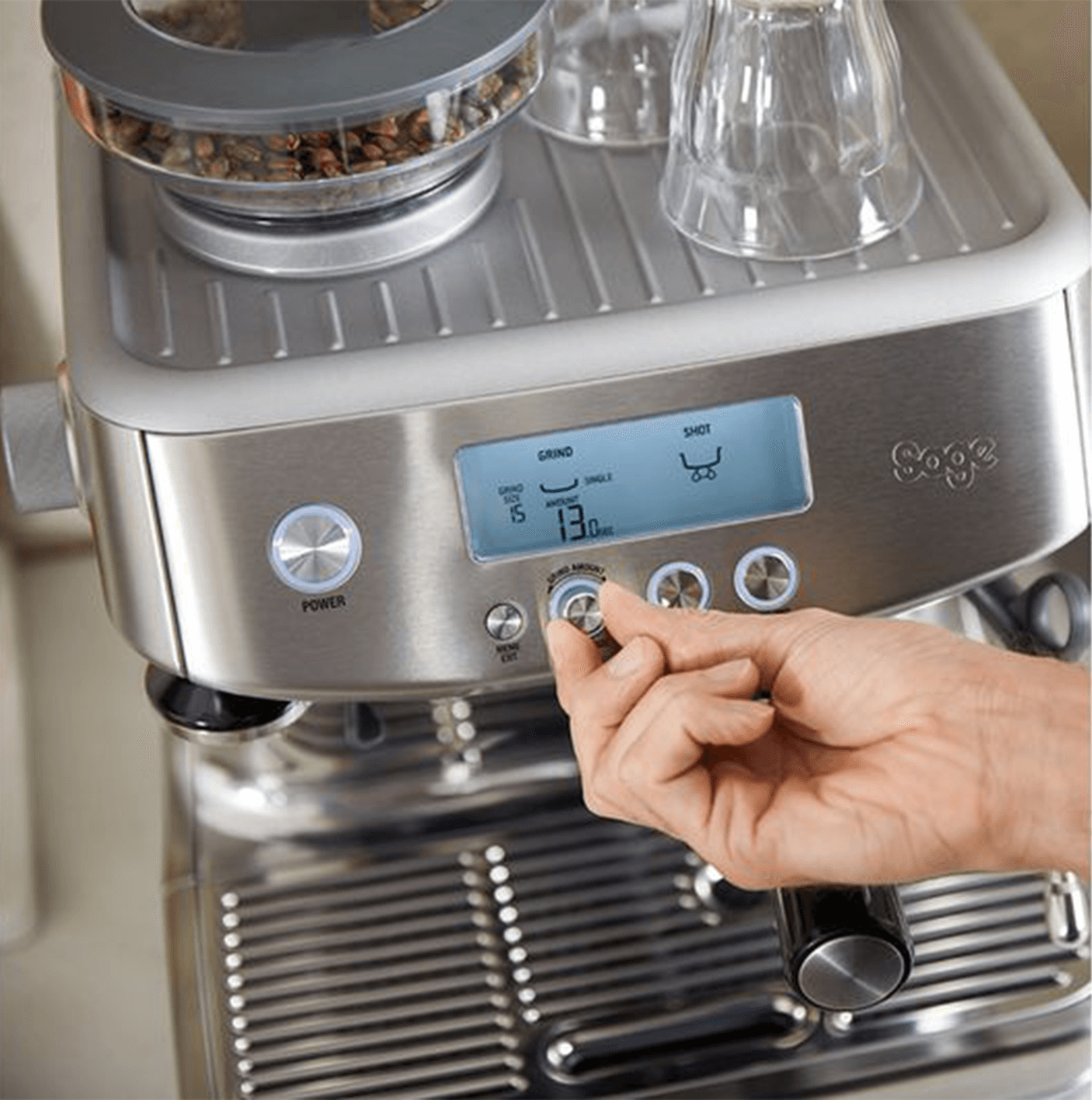 Sage The Barista Pro SES878 Coffee Espresso Maker Machine Silver