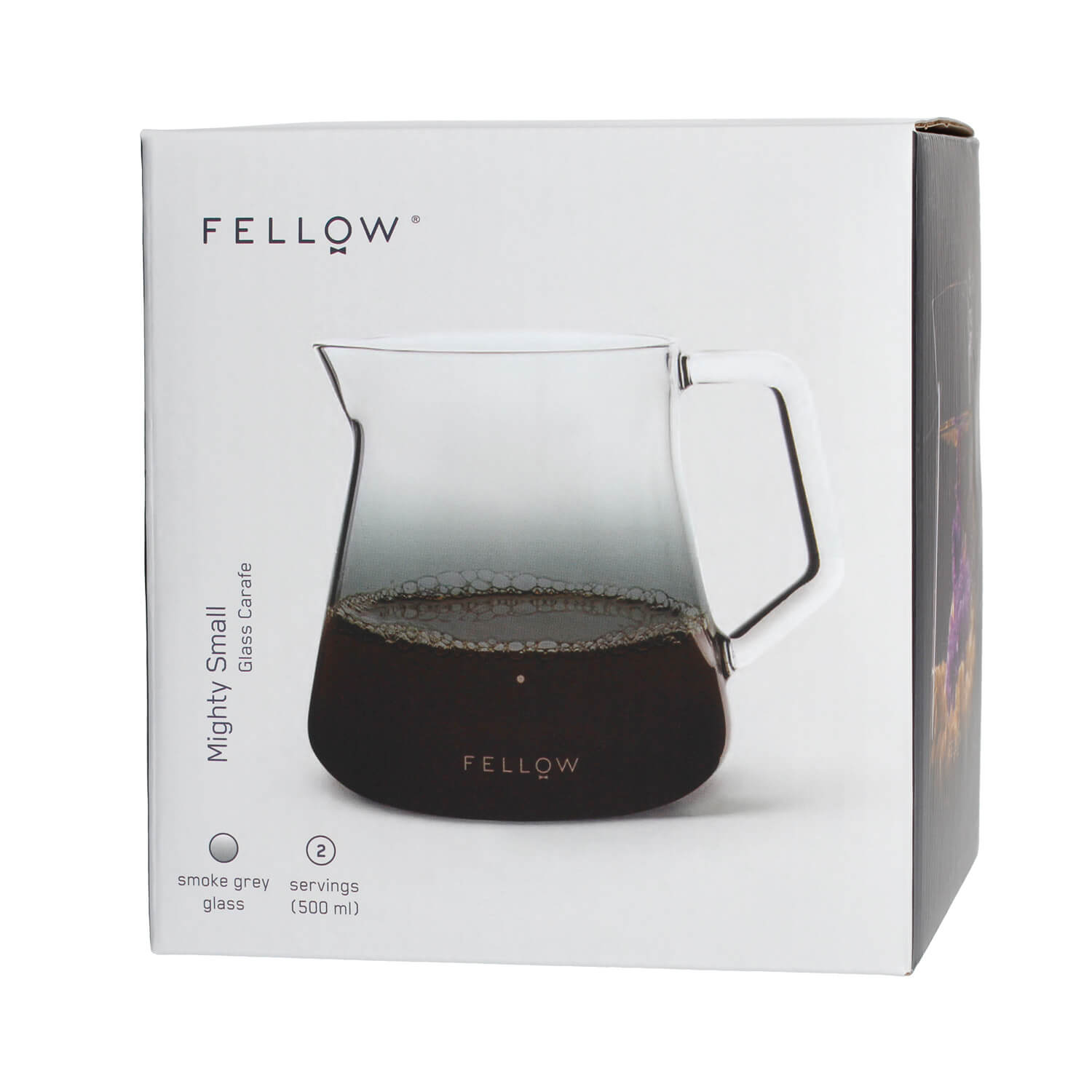 Fellow Mighty Small Glass Carafe - Manual Pour Over Coffee Beaker and Tea  Steeper, Borosilicate Glass Decanter, 16.9 oz Smoke Grey Container