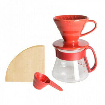 Pour Over Coffee Dripper - V60 Pour-Over Coffee | EspressoWorks Red